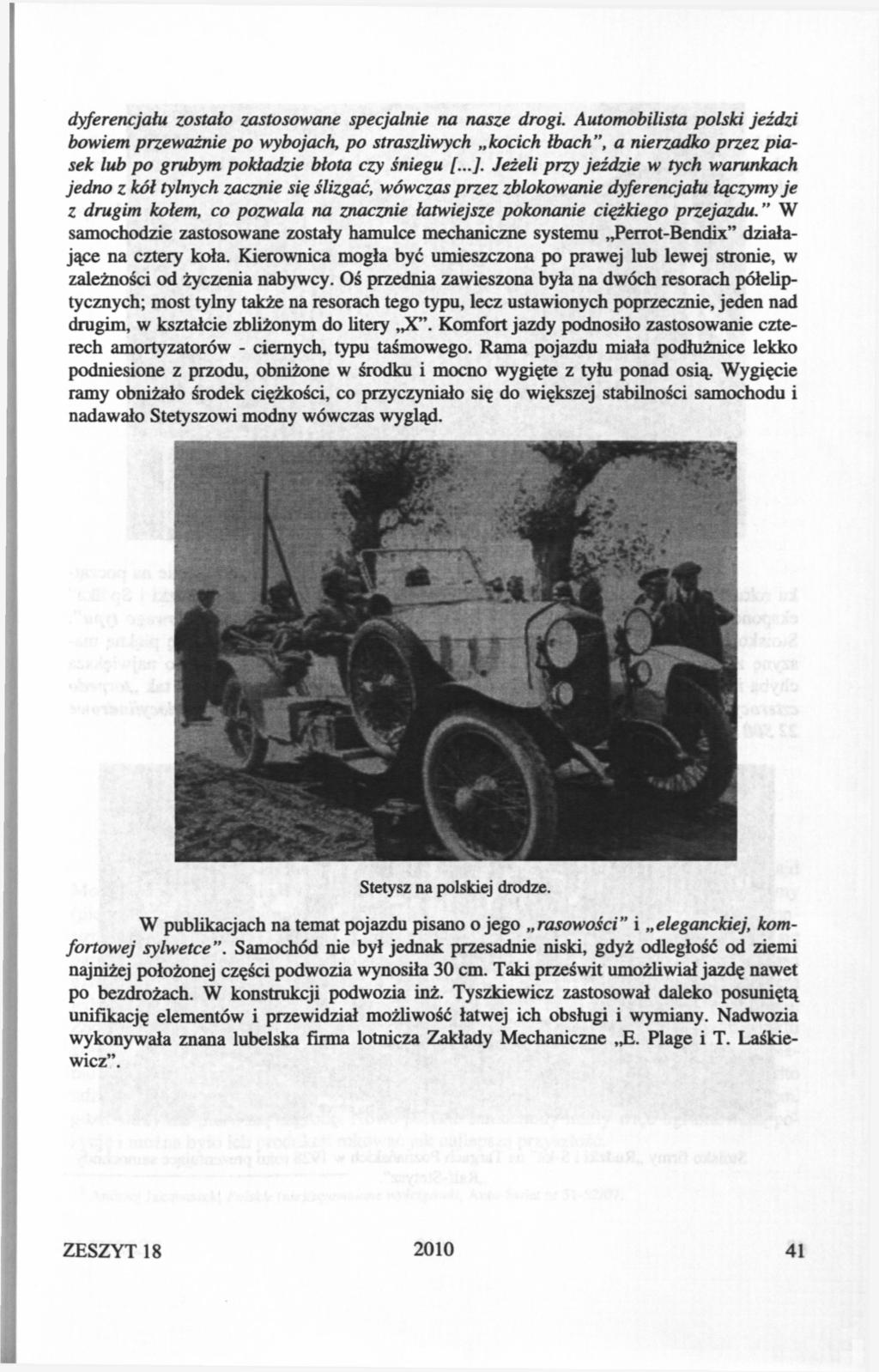 dyferencjału zostało zastosowane specjalnie na nasze drogi.