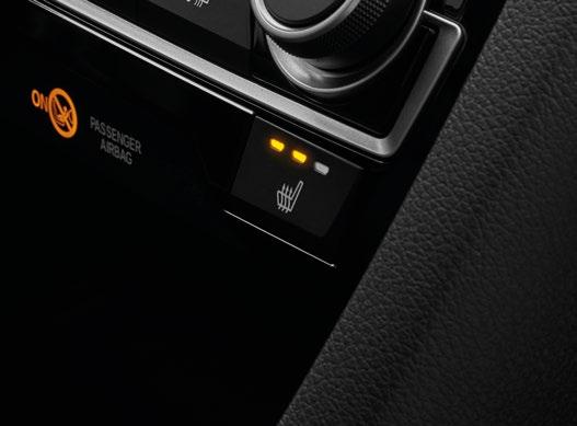 przekładnią CVT) Manetki do zmiany biegów (tylko z przekładnią CVT) Automatyczna klimatyzacja dwustrefowa Czujniki parkowania (przód i tył) Podgrzewane fotele (przednie) Niebieskie podświetlenie