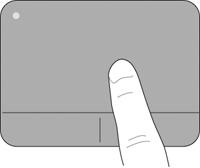 Nawigowanie Aby poruszyć wskaźnik na ekranie, przesuń palcem po płytce dotykowej