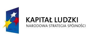 9.1 Wyrównywanie szans edukacyjnych i zapewnienie wysokiej jakości usług edukacyjnych świadczonych w systemie oświaty, Poddziałania 9.1.1 Zmniejszenie nierówności w stopniu upowszechniania edukacji przedszkolnej" Programu Operacyjnego Kapitał Ludzki 2007-2013 w formie umowy zlecenie (270 godzin w okresie trwania projektu, tj.