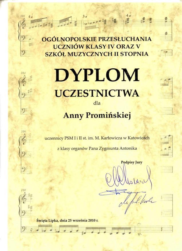 Uczennica prof.