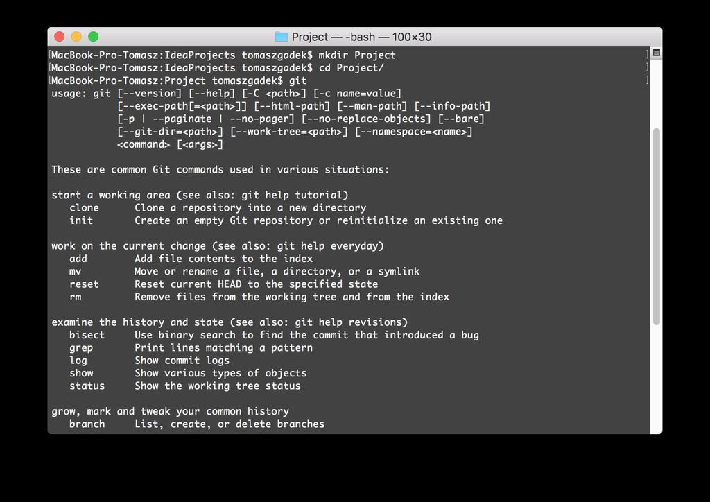 Mac OSX: cmd + spacja, wyszukaj: terminal.