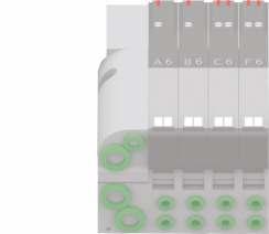 Wyspa zaworowa OPTYMA-T Seria 00 EtherCAT Opis modułu EtherCat: Moduł EtherCat jest podłączony do wyspy zaworowej OPTYMA-T za pomocą złącza 7-stykowego, zwykle używanego do podłączenia sygnałów