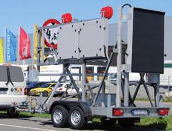 Dwa samochody ciężarowe mogą blokować widoczność znaków wyprzedzającemu kierowcy na dystansie około. 140 m; trzy samochody ciężarowe mogą zasłaniać znaki drogowe na dystansie około. 320 m!