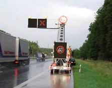 Znaki o zmiennej treści VMS umieszczone ponad jezdnią Euro-ORMS Możliwość