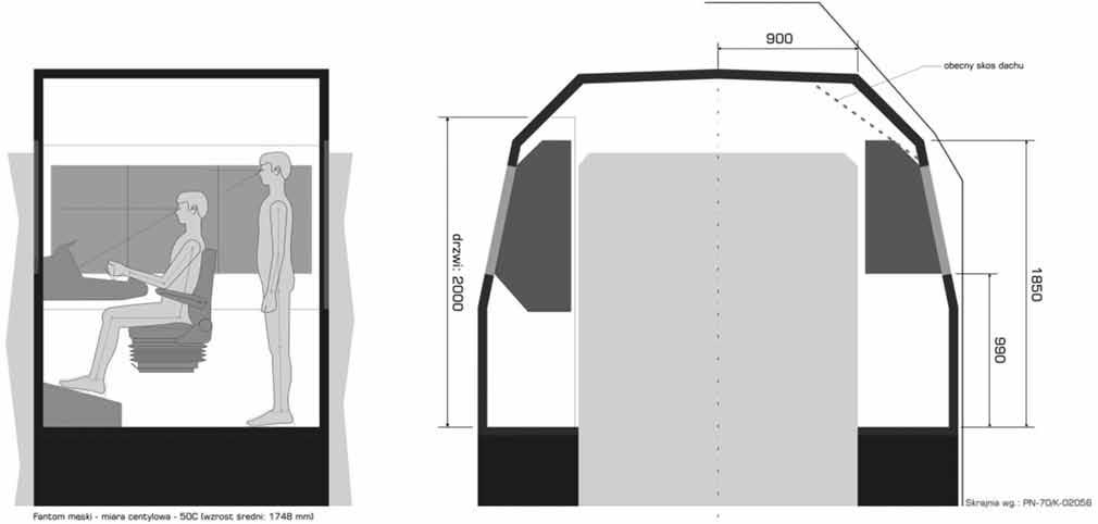 1999 2003 [1]. W wyniku przeprowadzonych analiz oraz uzgodnień z zamawiającym opracowano zakres rozwiązań i wyposażenia kabiny maszynisty.