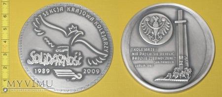 Medal kolejowy - związkowy NSZZ "Solidarność" Medal kolejowy - związkowy NSZZ "Solidarność" SEKCJA KRAJOWA