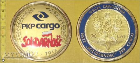Medal kolejowy - związkowy NSZZ Solidarność Medal kolejowy - związkowy NSZZ Solidarność 2002 202 / X LAT - SEKCJA ZAWODOWA NSZZ SOLIDARNOŚĆ