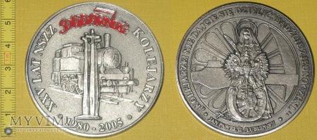 Medal kolejowy - związkowy NSZZ Solidarność Medal kolejowy - związkowy NSZZ Solidarność XXV LAT NSZZ SOLIDARNOŚĆ KOLEJARZY 980 2005 (wersja patynowana) (medal przekazany