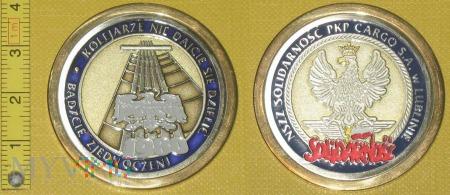 Medal kolejowy - związkowy NSZZ "Solidarność" Medal kolejowy - związkowy NSZZ "Solidarność" Bardzo