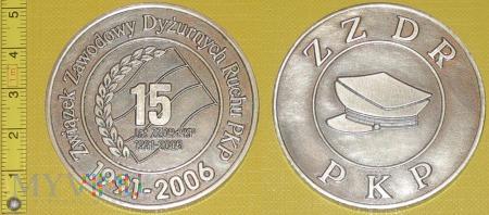 Medal kolejowy - związkowy ZZDR RP Medal kolejowy - związkowy ZZDR RP Datowanie: 2006 Miejsce pochodzenia: Polska Bardzo dobry 5 lat ZZDR PKP 99-2006 Związek Zawodowy