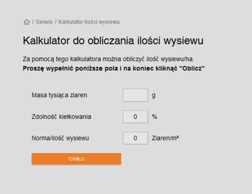 W celu obliczenia zapotrzebowania na materiał siewny konkretnej odmiany potrzebujemy: masę 1000 ziaren oraz zdolność kiełkowania danej partii materiału.