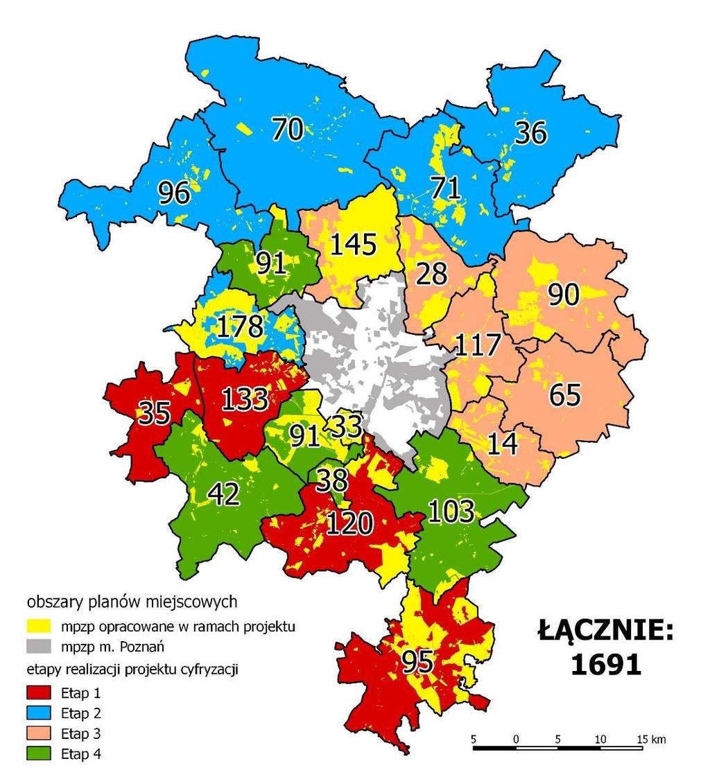 CYFRYZACJA DOKUMENTÓW PLANISTYCZNYCH CELE: możliwość obsługi dokumentów planistycznych w przestrzeni cyfrowej, publiczne udostępnianie informacji, integracja działań planistycznych, narzędzie