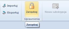 3.2.2 Zarządzanie dostępem W celu kontroli uprawnień użytkowników w aplikacji należy wywołać okno Zarządzanie dostępem.