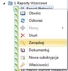 Rysunek 35 Prawa dostępu na wstążce Rysunek 36 Prawa dostępu w menu kontekstowym Okno zarządzania uprawnieniami składa się z dwóch zasadniczych części: