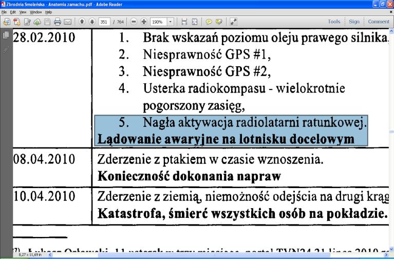 Podczas lotu na Okęcie na FL 150 pojawienie się VOR dopiero w odległości 20 NM od radiolatarni 19.