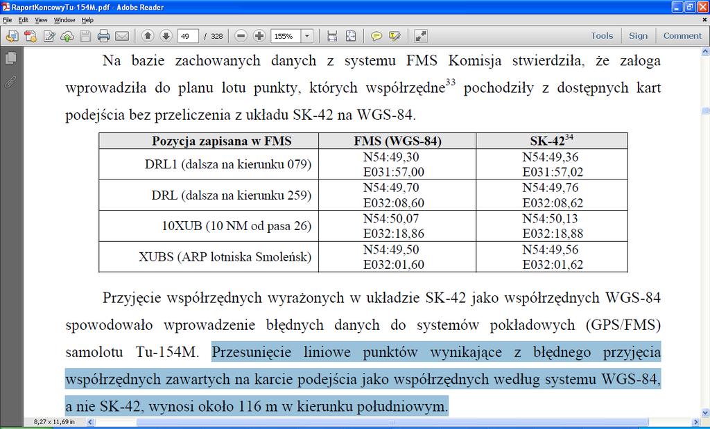 Świadczy to o przekonaniu dowódcy, że dalsza radiolatarnia oddalona jest 4 km od progu pasa, jak to ma miejsce na większości lotnisk wojskowych w Polsce.