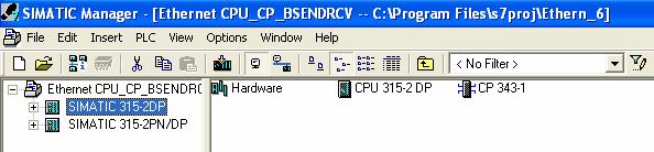 Rys. 22 4.9 Następnie naleŝy załadować ustawienia sprzętowe oraz program do wszystkich CPU zawartych w projekcie.