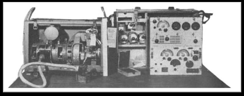 pus-dywizja. Nadajnik zasilany był z generatora prądu stałego, odbiornik z baterii. Nadajnik No. 55-D Odbiornik No.