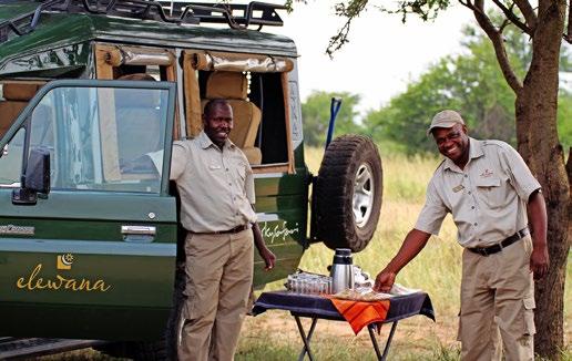 Serengeti Migration Camp, położony w północnej części parku, oferuje luksusowe namioty nad rzeką Grumeti, co pozwala obserwować przeprawiające się przez rzekę zwierzęta. Dzień 7.