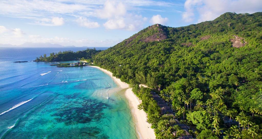 OCEAN INDYJSKI Seszele Hilton Seychelles Labriz Resort & Spa Wyspa Silhouette W cichym zakątku znajduje się Hilton Seychelles Labriz