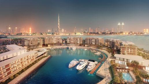 Jego apartamenty i wille mają wspaniałe widoki na hotelową, piaszczystą plażę, Zatokę Perską lub panoramę Dubaju.