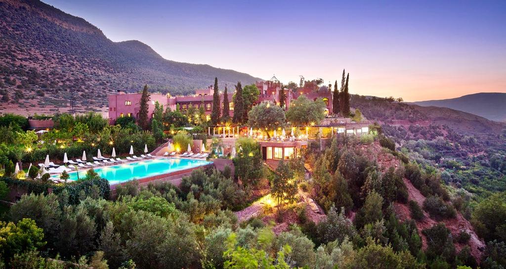 MAROKO Maroko Kasbah Tamadot Asni Wielokrotnie nagradzany hotel położony w imponującym paśmie górskim Atlas w Maroku, z widokiem na górę Tubkal i kilka