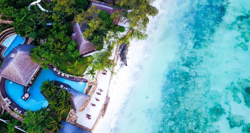 Tulia Zanzibar Unique Beach Resort Pongwe, Zanzibar Goście cenią ten piękny kompleks za doskonałą lokalizację na wschodnim wybrzeżu wyspy, tuż przy znanej piaszczystej