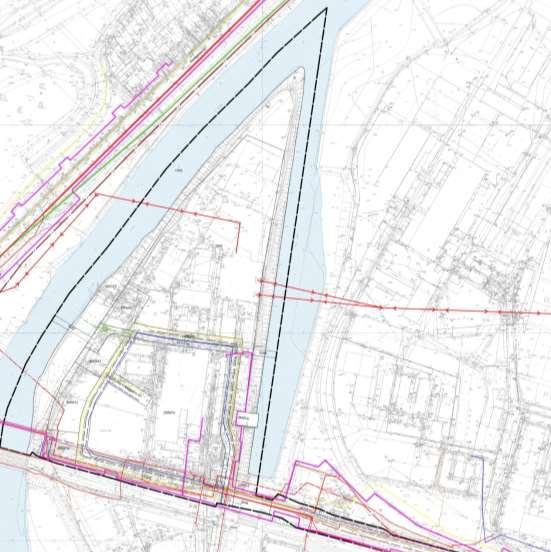 Uwarunkowania jakie wynikają z położenia wyspy INFRASTRUKTURALNE Fragment projektu planu miejscowego dla cz.