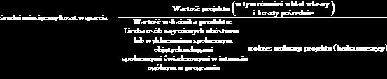 Kryterium będzie weryfikowane zgodnie z następującym wzorem: We wskaźniku Liczba osób zagrożonych ubóstwem lub wykluczeniem społecznym objętych usługami społecznymi świadczonymi w interesie ogólnym w