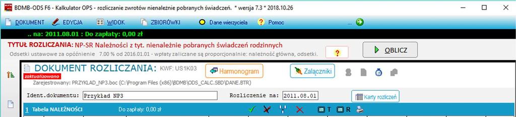 Jeżeli zobowiązany dokona wpłat dokladnie co do terminu i kwot podanych w harmonogramie oraz w okresie spłaty nie nastąpi zmiana stopy