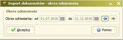 01-01-RRRR do 30-06-RRRR lub 01-07-RRRR do 31-12-RRRR, w którym zawiera się powyższa data, Ustalenie pola Data otrzymania na datę bieżącą, Uzupełnienie pola Jednostka WUP wartością ustaloną na