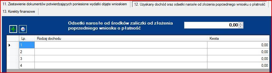 W przypadku, gdy do powstania dochodu przyczyniły się zarówno wydatki, zdaniem Beneficjenta, kwalifikowalne jak i niekwalifikowalne należy zadeklarować część dochodu odpowiadającą relacji wydatków