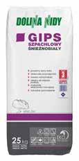 GIPS SZPACHLOWY ŚNIEŻNOBIAŁY Spełnia wymagania PN-EN 13279-1:2009 Deklaracja właściwości użytkowych nr D169/CPR Atest Higieniczny PZH nr HK/B/0787/02/2014 Świadectwo z zakresu higieny radiacyjnej nr