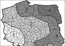 oska stref obciążeń śniegiem gruntu Obciążenie charakterstczne śniegiem gruntu według norm N-EN 1991-1-3:005 Euorokod 1 Obciążenie