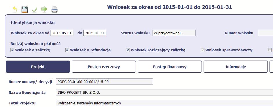 Każdorazowo, podczas zapisu system sprawdza poprawność danych które wprowadziłeś/aś i jeżeli nie brakuje danych wymagalnych do zapisu samego wniosku, formularz zostanie zapisany i będziesz miał do