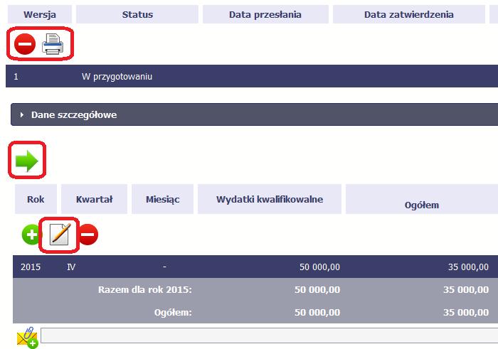 Harmonogram może być: Edytowany za pomocą funkcji Edytuj Usunięty za pomocą funkcji Usuń