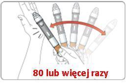 Energicznie uderzać penem w celu wymieszania zawartości.