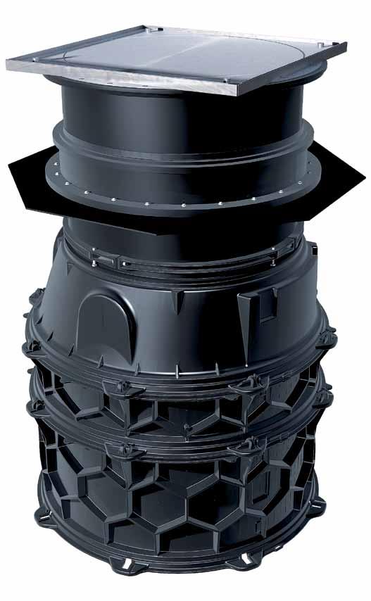 Ecolift DO ZASTOSOWAŃ PRZEMYSŁOWYCH Stosowanie przepompowni hybrydowej KESSEL Ecolift XL poza budynkiem to bez wątpienia same zalety.