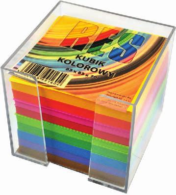 75K001B nieklejona 2,99 3,68 2,99 3,68 Kostka mix kolorów Res - karteczki do robienia