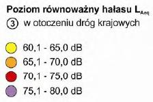 równoważnego poziomu hałasu 55 db w porze dziennej i 5 db w porze nocnej).