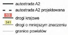 21, WIOŚ Poznań Na rysunku poniżej pokazano rozmieszczenie punktów na drogach na