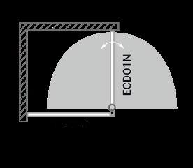 Jednoskrzydłowe drzwi przesuwane do wnęki lub do ścianki bocznej MODEL NR KATALOGOWY PROFIL SZEROKOŚĆ (Y) SZER.