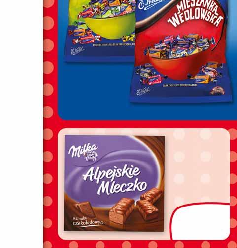 zbiorczych jednego MILKA ALPEJSKIE MLECZKO 330/350 G po