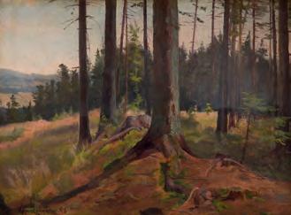 Steib 29 102 Alfonsa Kanigowska (1858-1948) Na skraju lasu olej/płótno, 31,5