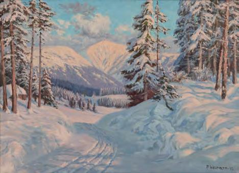 25 Paul Weimann (1867-1945) Karkonosze - Śnieżka zimą, 1943 r.