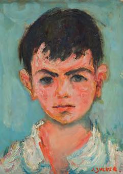 45 Jakub Zucker (1900-1981) Portret dziewczynki olej/płyta, 39 x 31 cm sygnowany