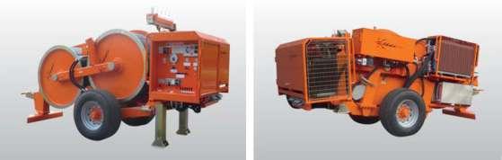 Maksymalna średnica przewodu 40 mm Waga 11 000 kg SILNIK Silnik Diesel (69 KM) 51 kw Chłodzenie : płyn Start - elektryczny Funkcje standardowe Cztery obwody hydrauliczny z
