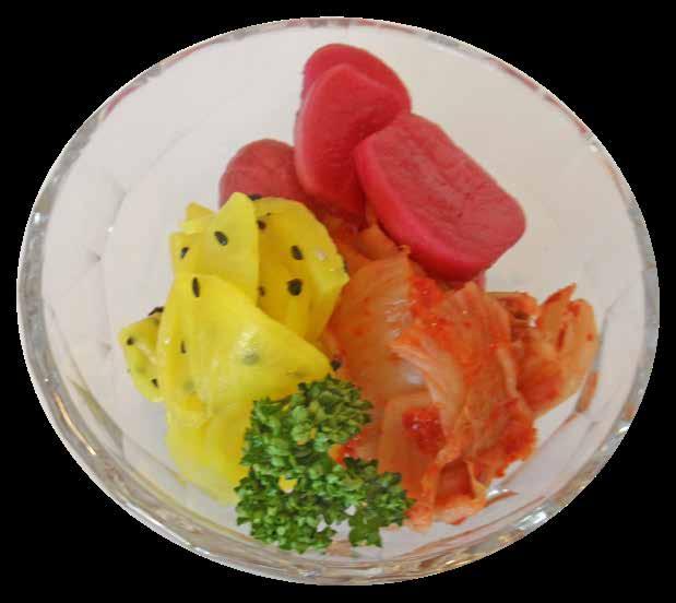 sauce EBI TEN DON 간장소스새우튀김 Krewetki w tempurze, warzywa, jajko z sosem / Tiger prawns in tempura, vegetable, egg with sauce GYU DON 소불고기덮밥