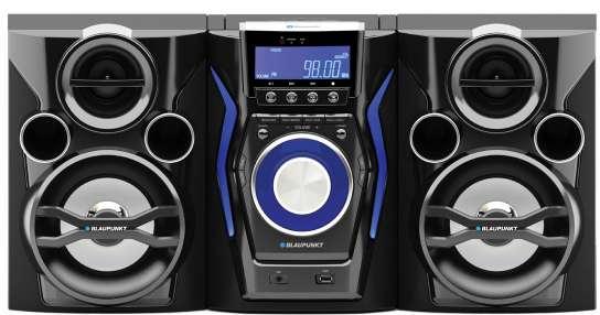 MC80BT Odtwarzacz CD z odczytem plików MP3 Obsługa formatów CD/-R/-RW/MP3 Bluetooth do bezprzewodowego odtwarzania muzyki ze smartfonów i tabletów Radio FM z cyfrową syntezą PLL i pamięcią 30 stacji